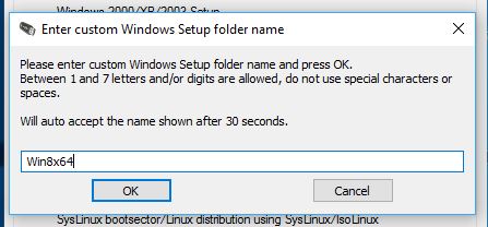 Win setup auto select tool