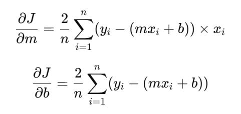 Formula for Implementing Gradient Descent