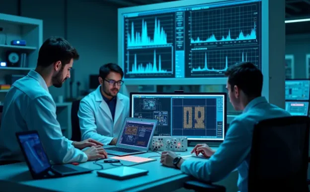 Home 61 Engineers performing research and development in the Embedded Systems and VLSI Lab at PiEmbSysTech