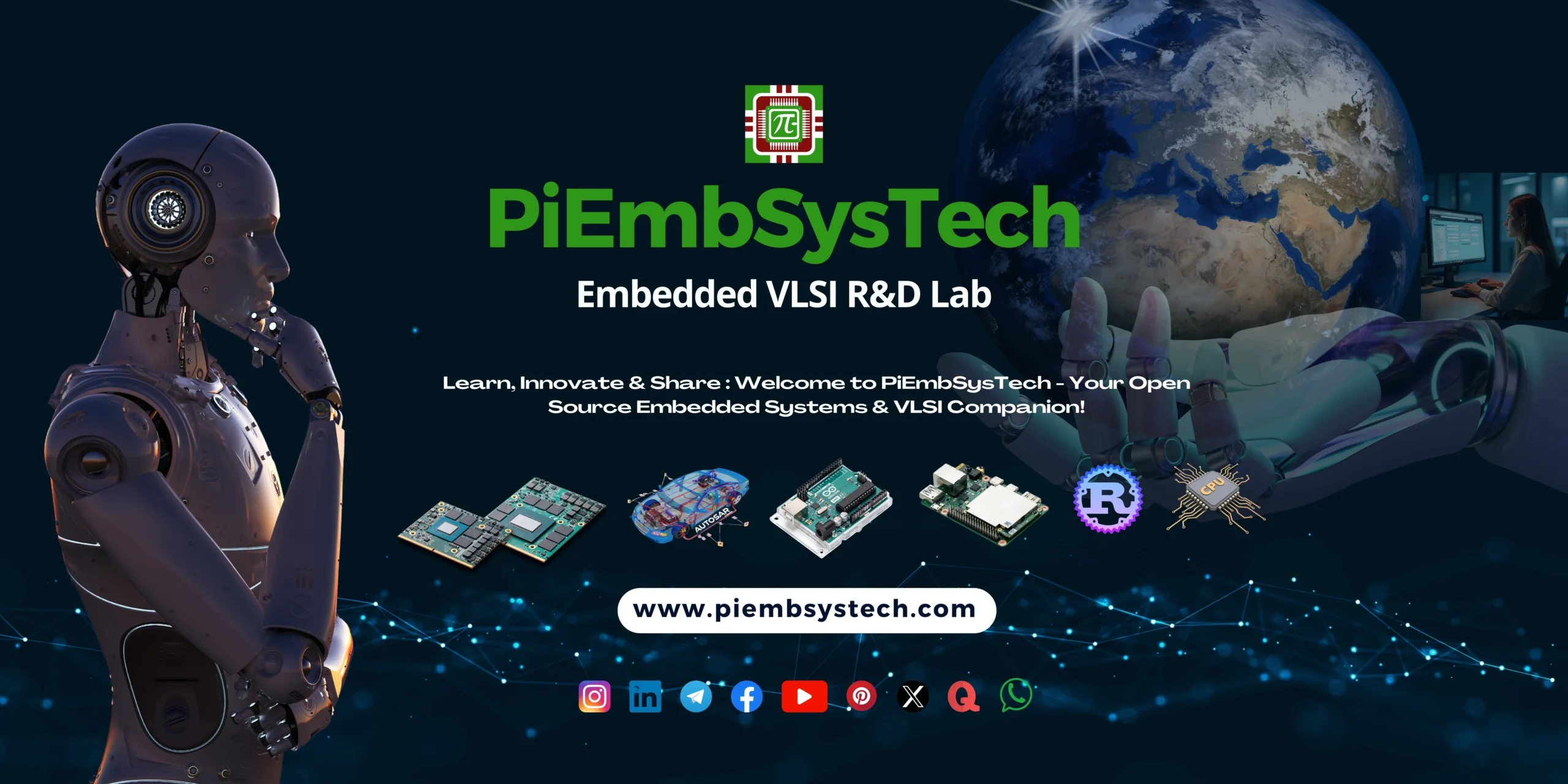 Home 2 PiEmbSysTech Embedded Systems and VLSI Lab – Global R&D Hub for Embedded, Automotive, and Semiconductor Innovation